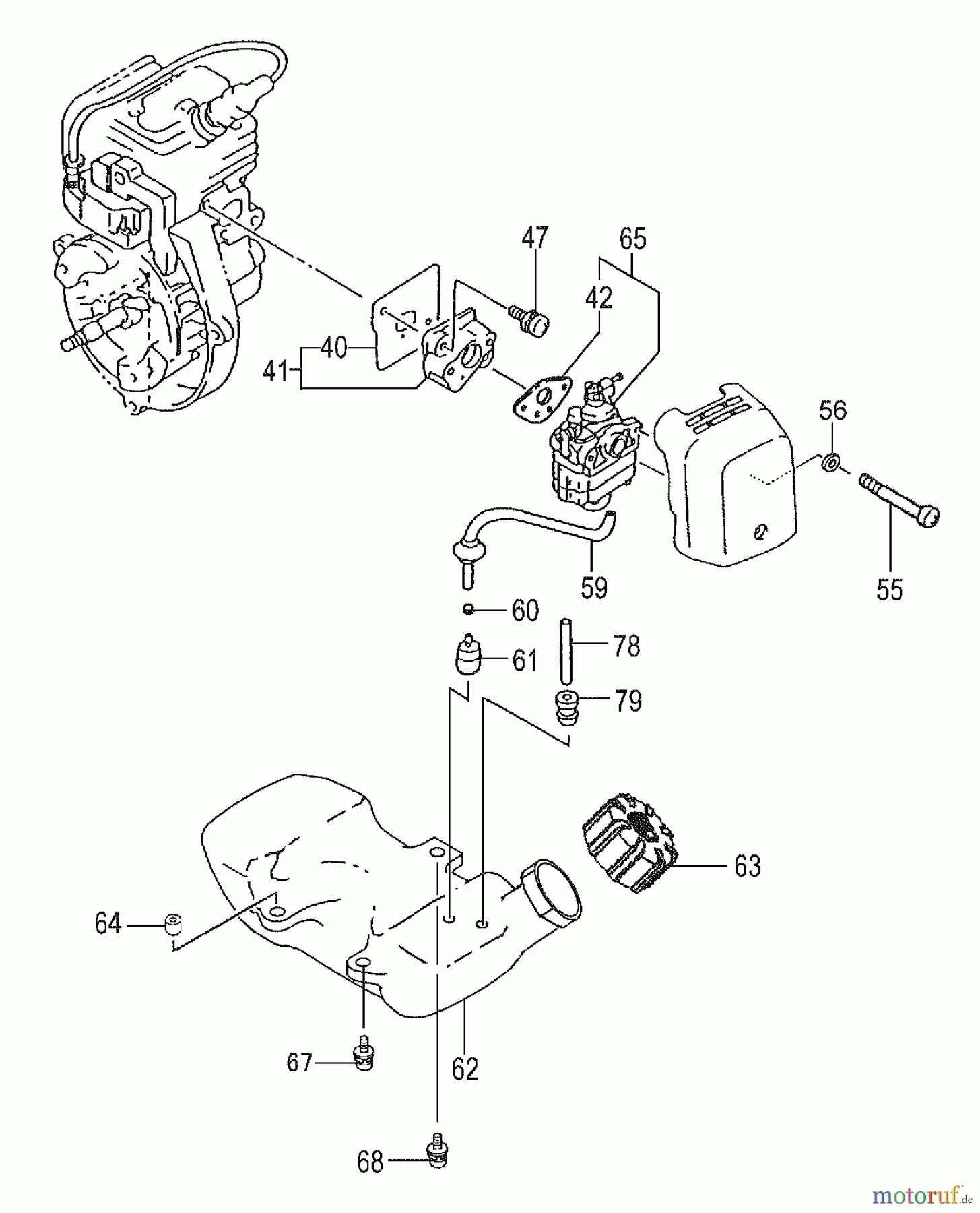  Tanaka Trimmer, Motorsensen TBC-230B - Tanaka Grass Trimmer Fuel System