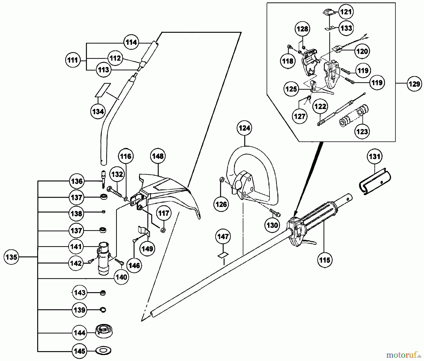  Tanaka Trimmer, Motorsensen TBC-240PFCS - Tanaka Grass Trimmer Throttle, Handle & Shaft