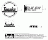 Tanaka TBC-2500 - Grass Trimmer Ersatzteile Decals