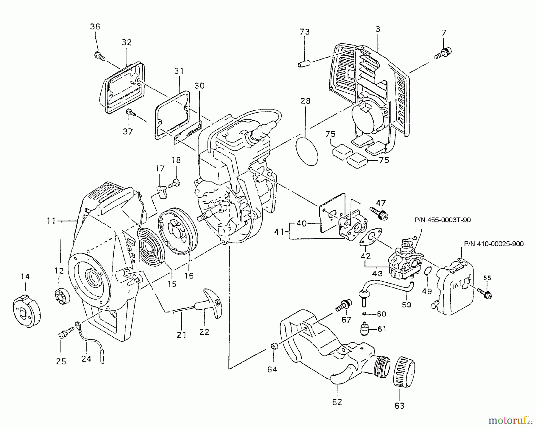  Tanaka Trimmer, Motorsensen TBC-4001 - Tanaka Grass Trimmer Starter, Fuel System, Muffler