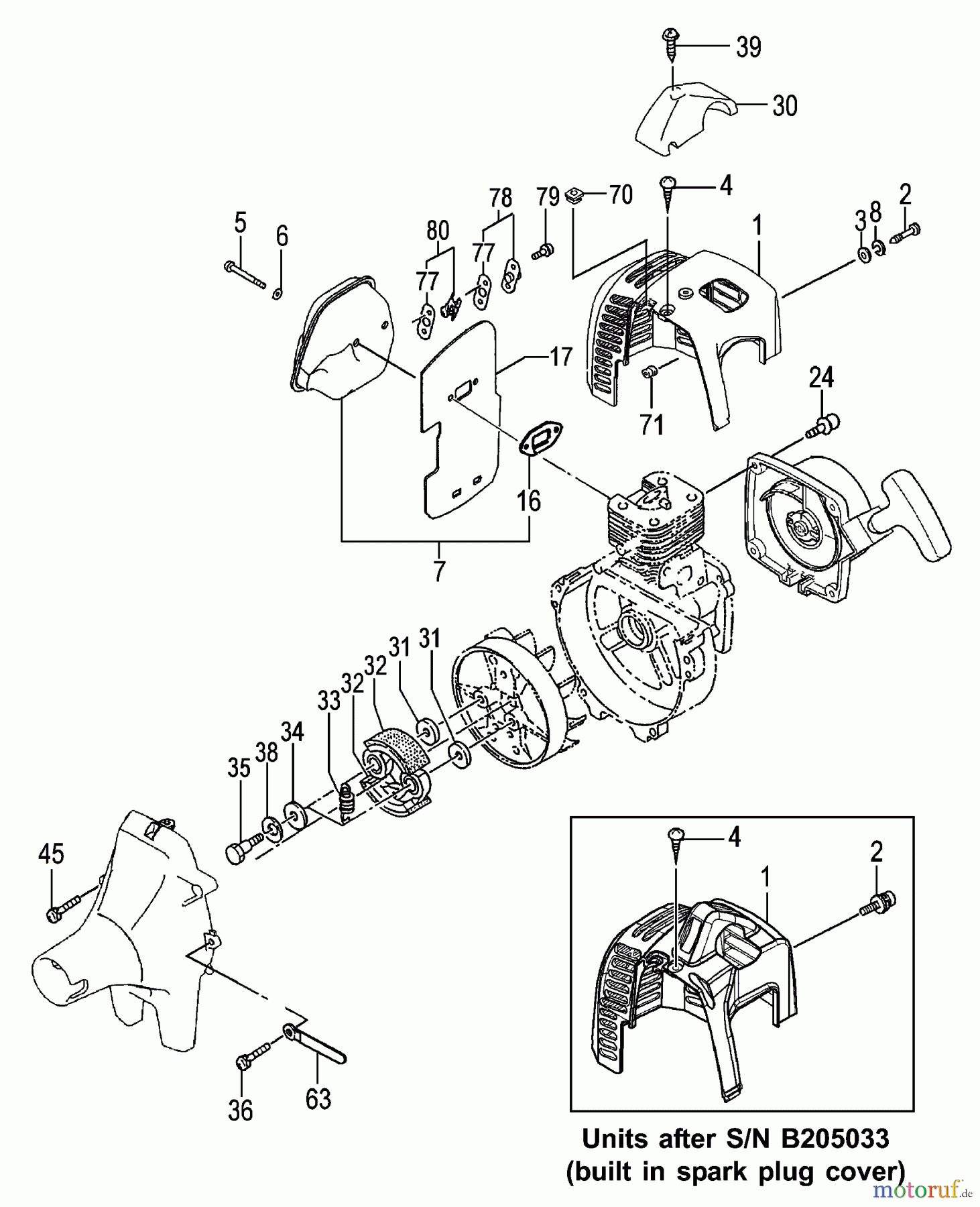 Tanaka Zubehör TBC-230SF - Tanaka Multi Task Tool Clutch, Muffler & Engine Cover