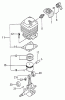 Tanaka TBC-600 - Brush Cutter Ersatzteile Cylinder, Piston, Crankshaft
