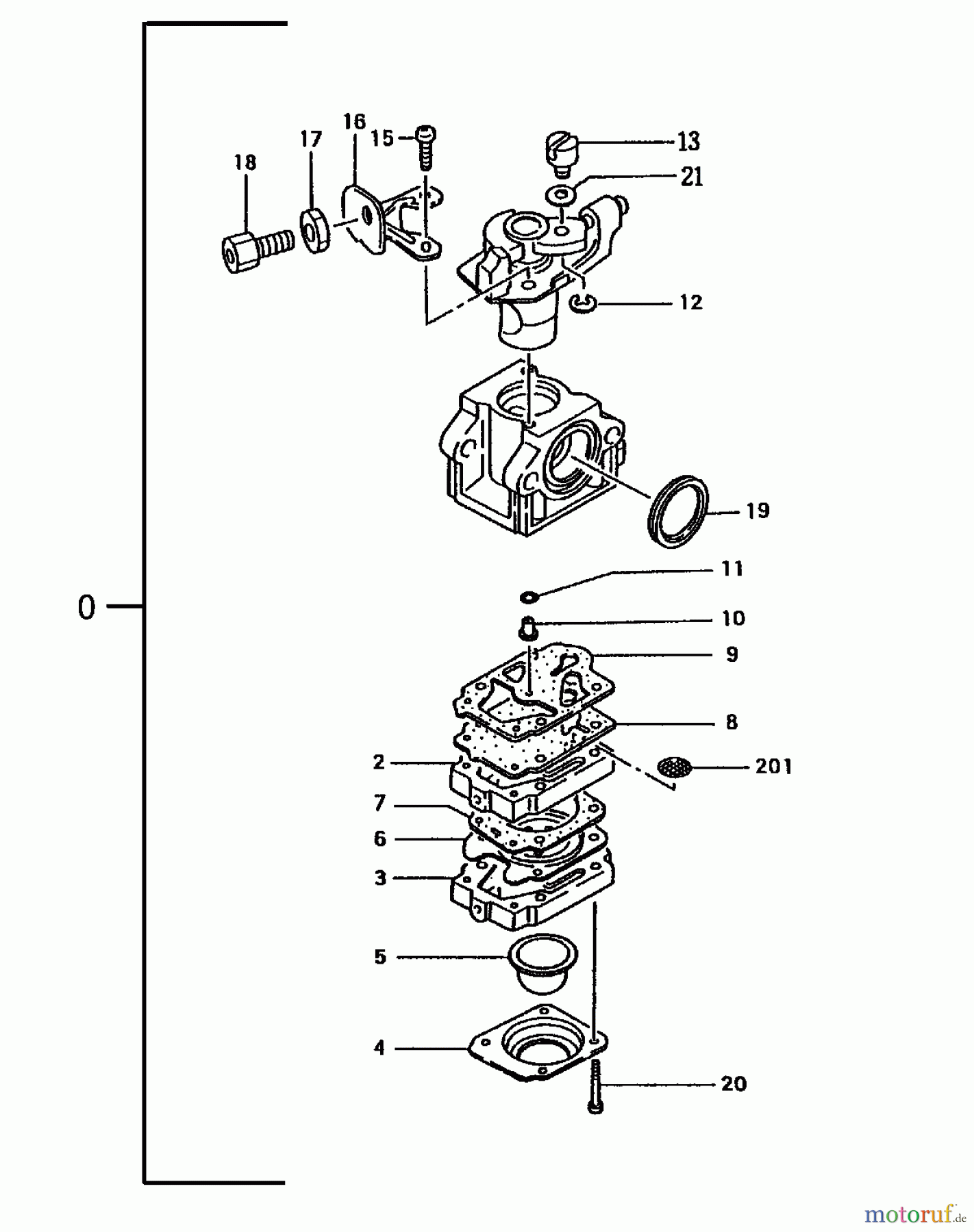  Tanaka Blasgeräte, Sauger, Häcksler, Mulchgeräte THB-2510 - Tanaka Handheld Blower Carburetor
