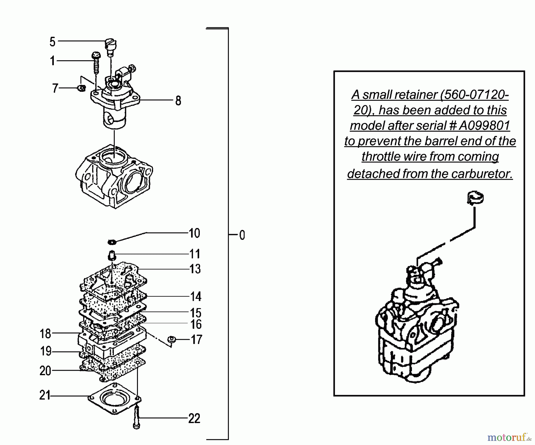  Tanaka Erdbohrer TED-210 - Tanaka Gas Drill Carburetor
