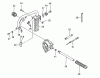 Tanaka TED-210 - Gas Drill Listas de piezas de repuesto y dibujos Handles & Throttle