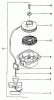 Tanaka TED-260 - Engine Drill Listas de piezas de repuesto y dibujos Recoil Starter