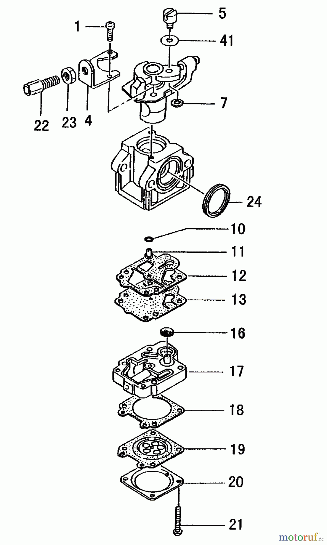  Tanaka Erdbohrer TED-262R - Tanaka Engine Drill W/Reverse Carburetor S279071 to Z227500