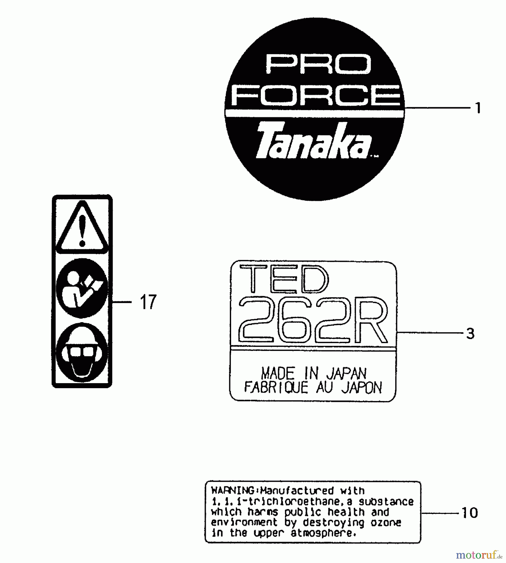  Tanaka Erdbohrer TED-262R - Tanaka Engine Drill W/Reverse Decals