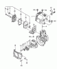Tanaka TED-262R - Engine Drill W/Reverse Listas de piezas de repuesto y dibujos Muffler, Fan Case, Clutch