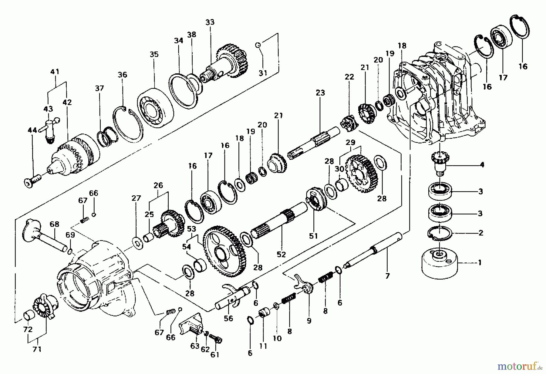  Tanaka Erdbohrer TED-265 - Tanaka Engine Drill Transmission