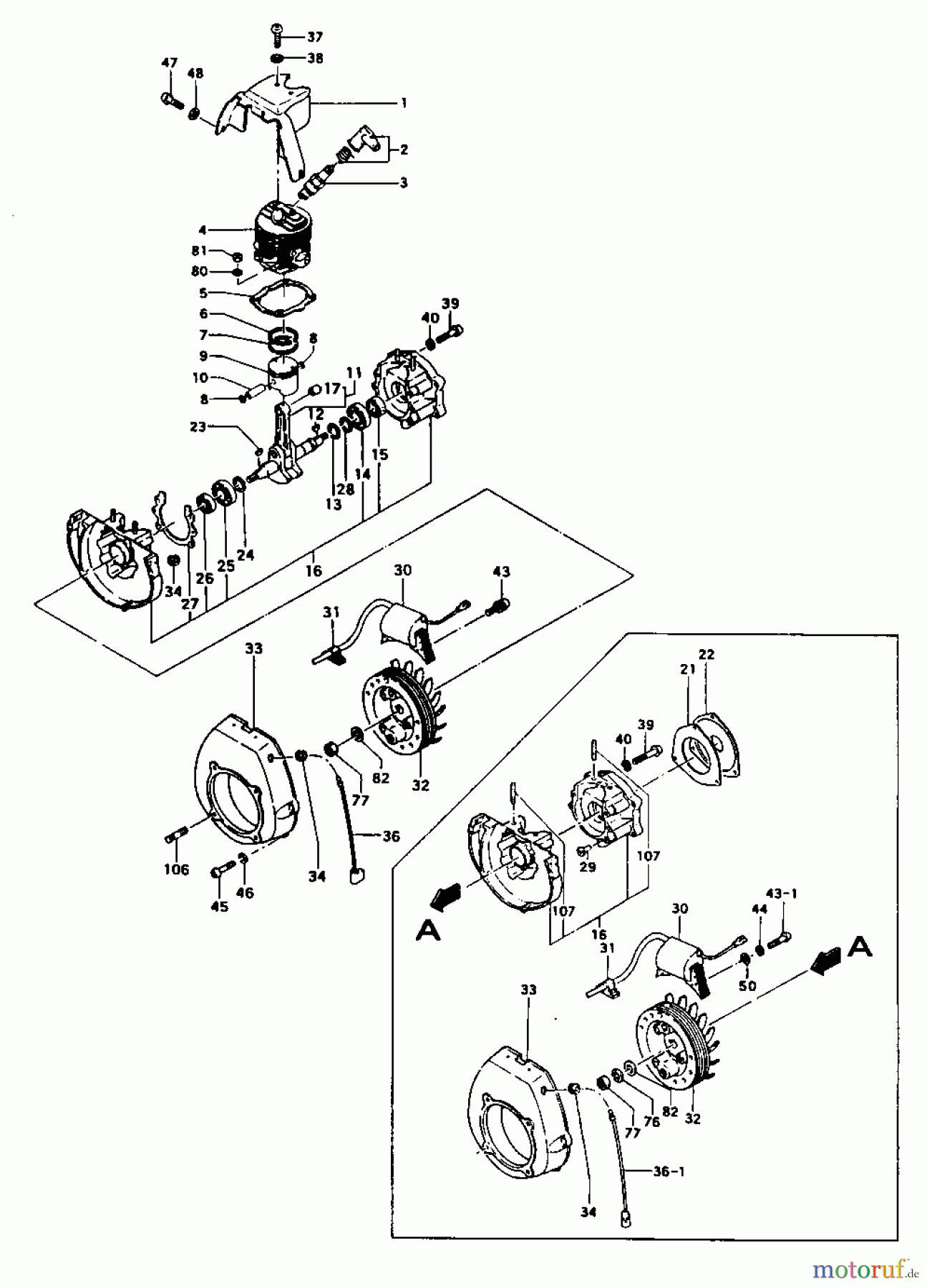  Tanaka Erdbohrer TIA-305 - Tanaka Power Auger Engine