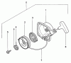 Tanaka PF-2500 - Utility / Scooter Engine Listas de piezas de repuesto y dibujos Recoil Starter
