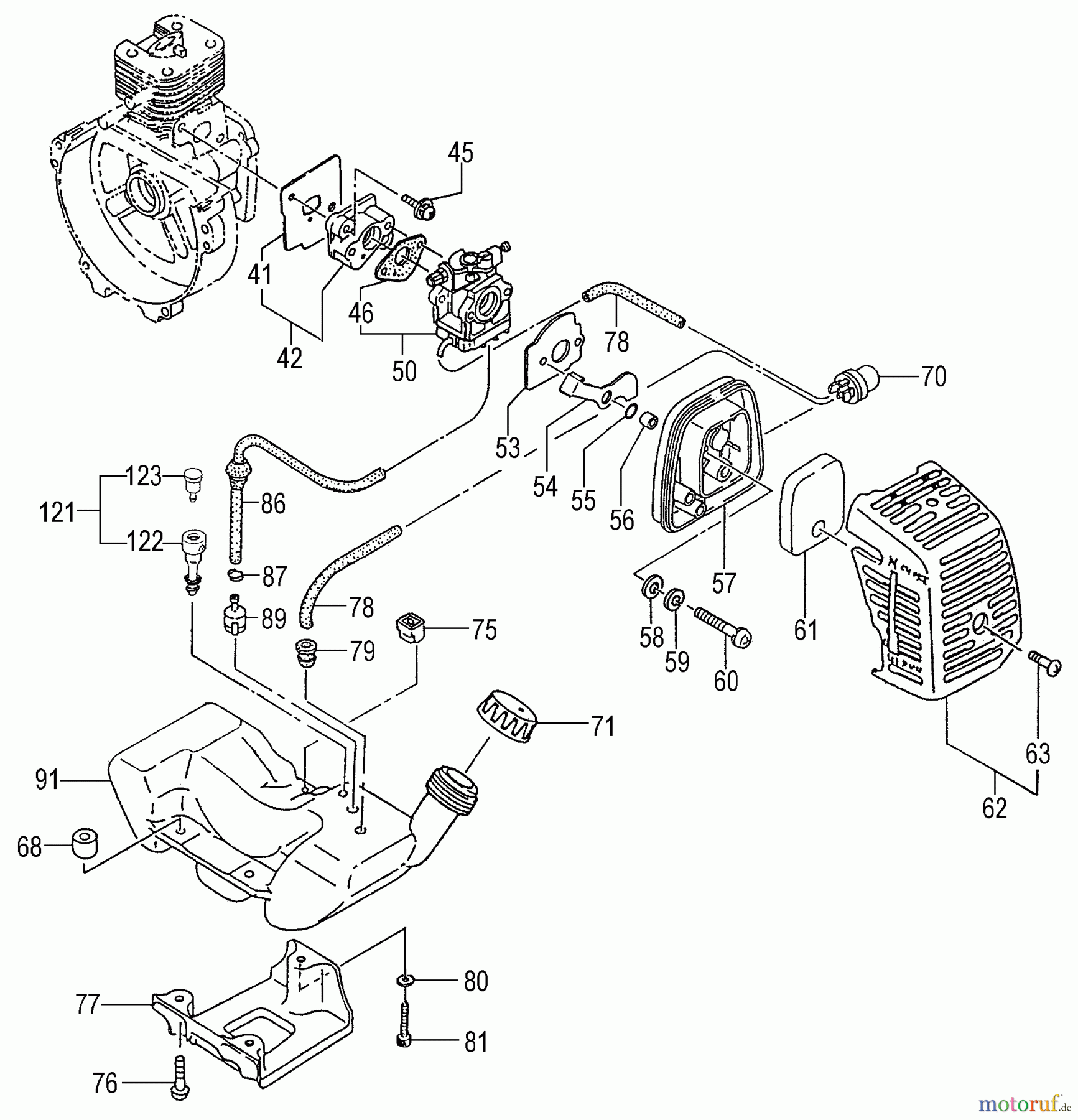  Tanaka Motoren PF-2600 - Tanaka Utility / Scooter Engine Fuel System