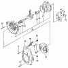 Tanaka PF-4010 - Utility / Scooter Engine W/O Fuel Tank Listas de piezas de repuesto y dibujos Crankcase, Flywheel, Starter Pulley