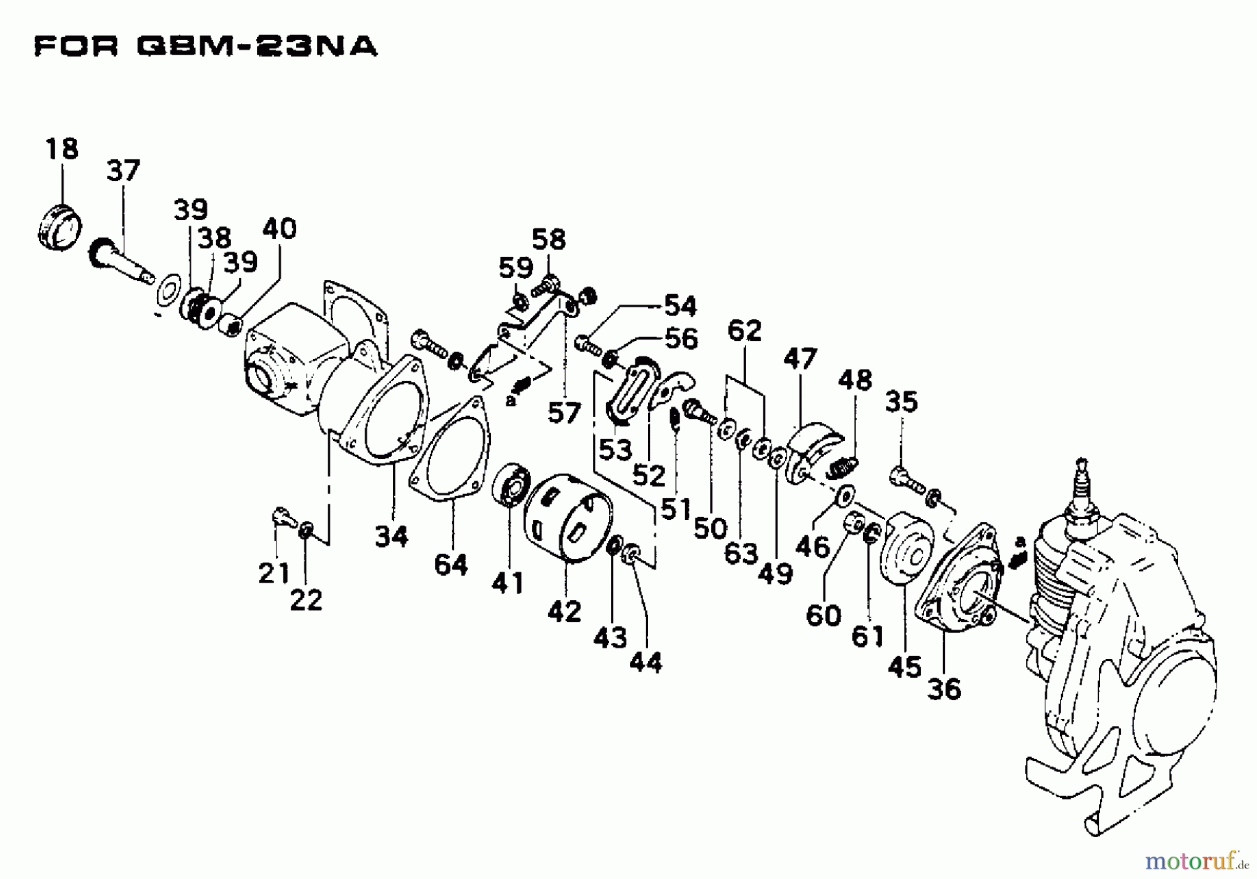  Tanaka Motoren QBM-23NA - Tanaka Bicycle Engine Gear Case