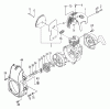 Tanaka TC-2300 - Utility / Scooter Engine Listas de piezas de repuesto y dibujos Clutch, Muffler, Engine Cover