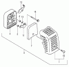 Tanaka TC-355 - Utility / Scooter Engine Listas de piezas de repuesto y dibujos Air Cleaner