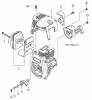Tanaka TC-355 - Utility / Scooter Engine Listas de piezas de repuesto y dibujos Muffler, Clutch