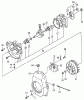 Tanaka TC-4700 - Utility / Scooter Engine Listas de piezas de repuesto y dibujos Crankcase, Flywheel, Starter Pulley