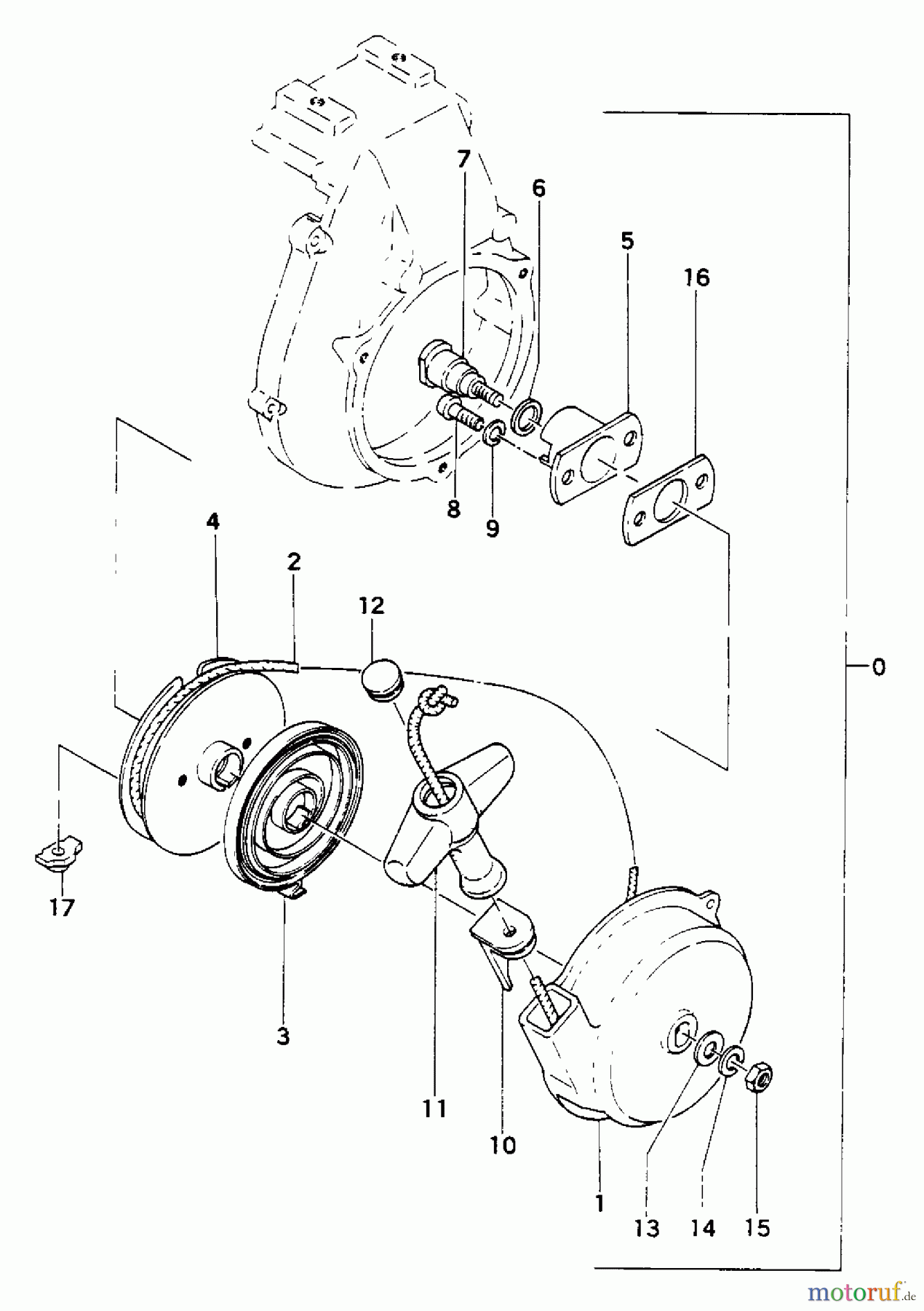  Tanaka Stromerzeuger QEG-250 - Tanaka Portable Generator Recoil Starter