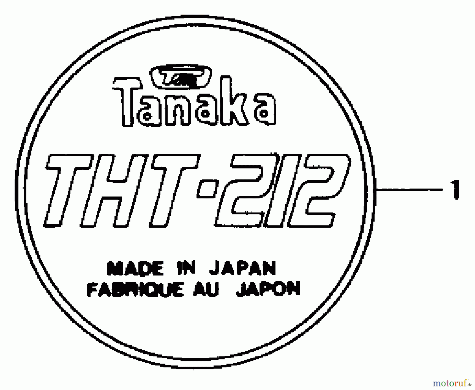  Tanaka Heckenscheeren THT-212 - Tanaka Hedge Trimmer Marks