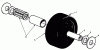 Toro 30136 - 36" Side Discharge Mower, 1988 (8000001-8999999) Ersatzteile CASTOR WHEEL ASSEMBLY NO. 27-1050 (OPTIONAL)
