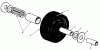 Toro 30144 - 44" Side Discharge Mower, 1989 (900001-999999) Ersatzteile CASTOR WHEEL ASSEMBLY NO. 27-1050 (OPTIONAL)