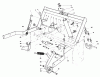 Toro 30544 (117/120) - 44" Side Discharge Mower, Groundsmaster 117/120, 1990 (000001-099999) Ersatzteile PARKING BRAKE & LIFT FRAME ASSEMBLY