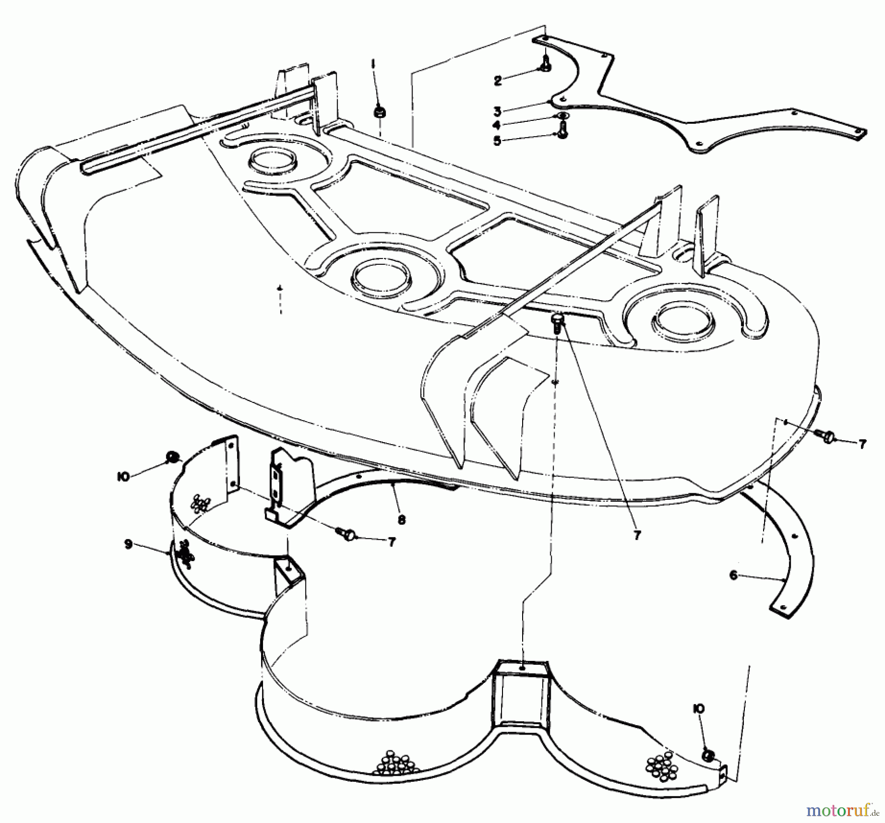  Toro Neu Mowers, Deck Assembly Only 30544 (117/120) - Toro 44