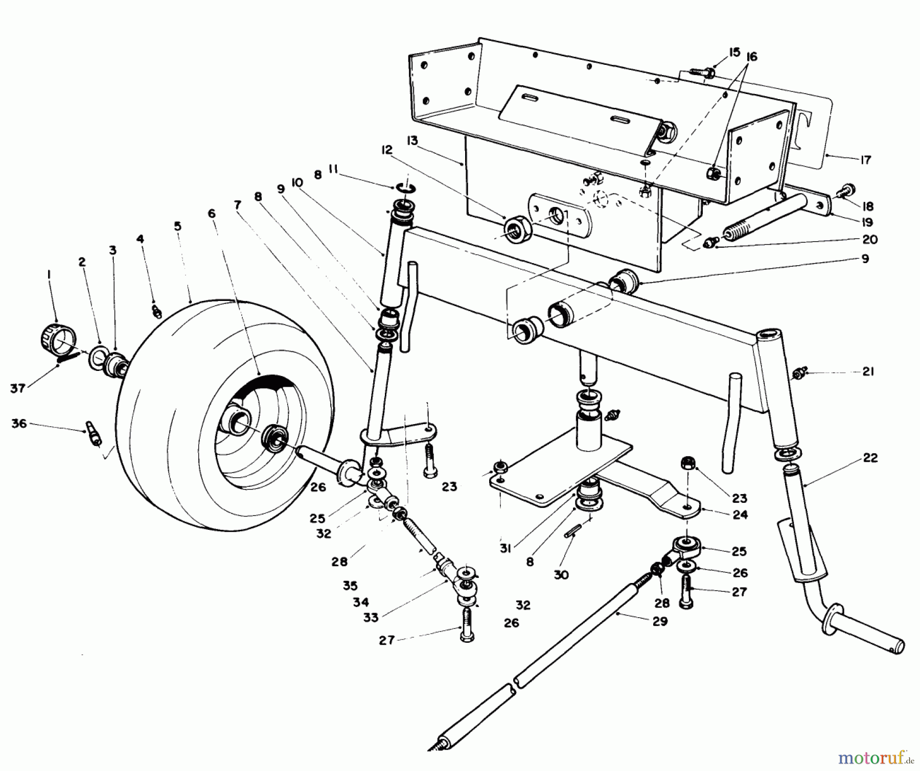  Toro Neu Mowers, Deck Assembly Only 30544 (117/120) - Toro 44