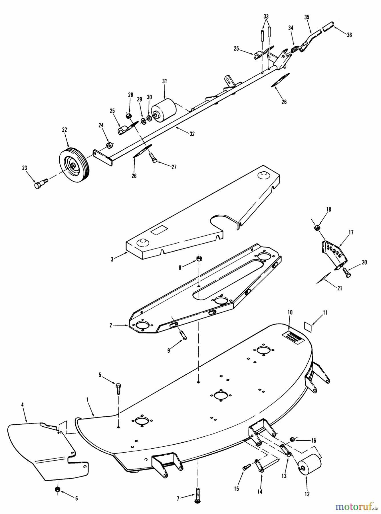  Toro Neu Mowers, Deck Assembly Only 75-48XS01 - Toro 48