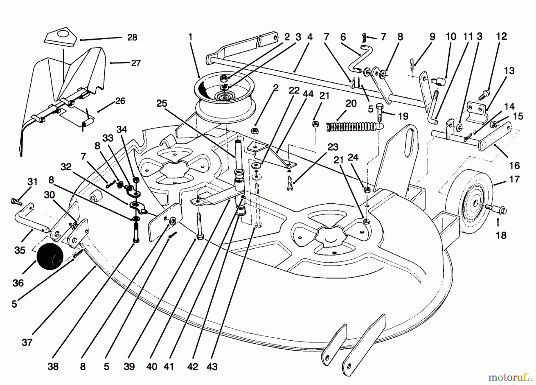  Toro Neu Mowers, Deck Assembly Only 78226 - Toro 38
