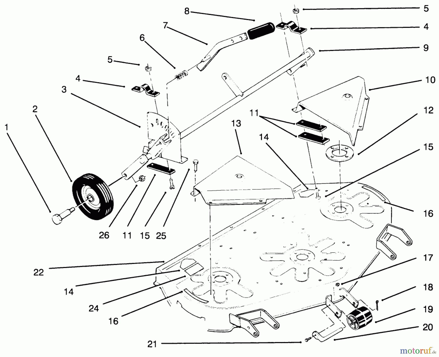  Toro Neu Mowers, Deck Assembly Only 78350 - Toro 42