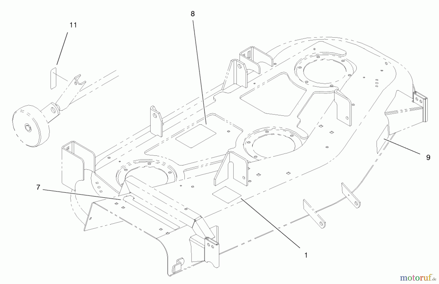  Toro Neu Mowers, Deck Assembly Only 78375 - Toro 52