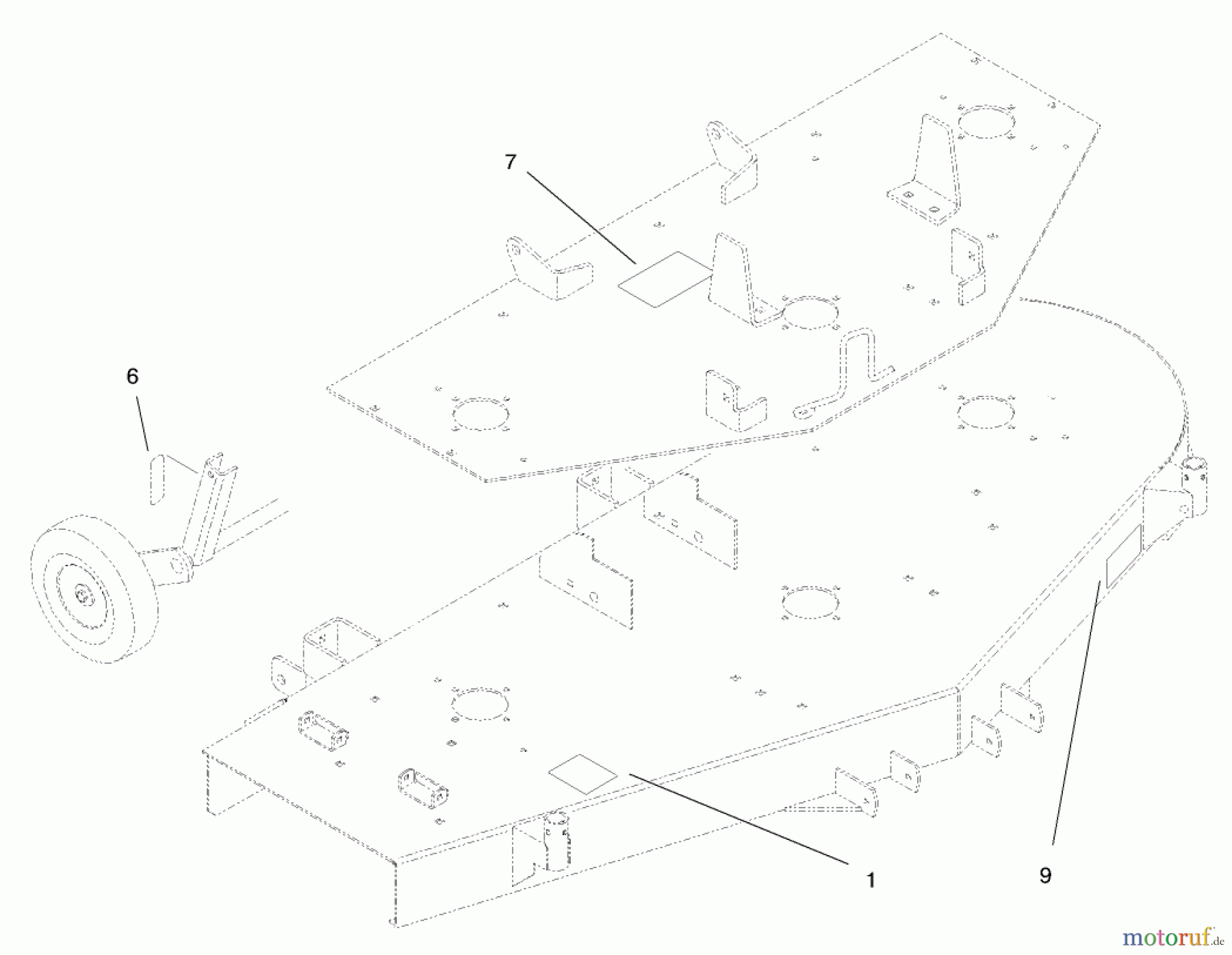 Toro Neu Mowers, Deck Assembly Only 78395 - Toro 60
