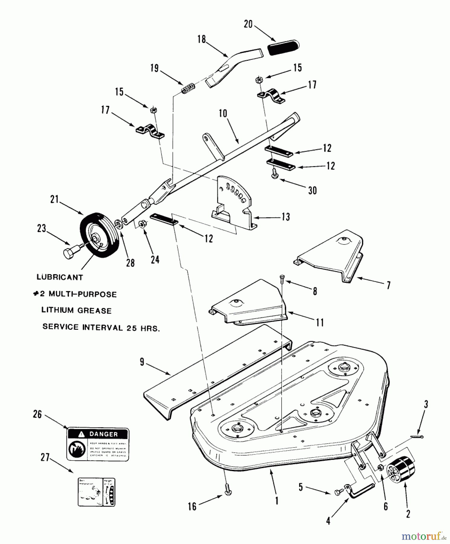 Toro Neu Mowers, Deck Assembly Only E5-42MR01 - Toro 42