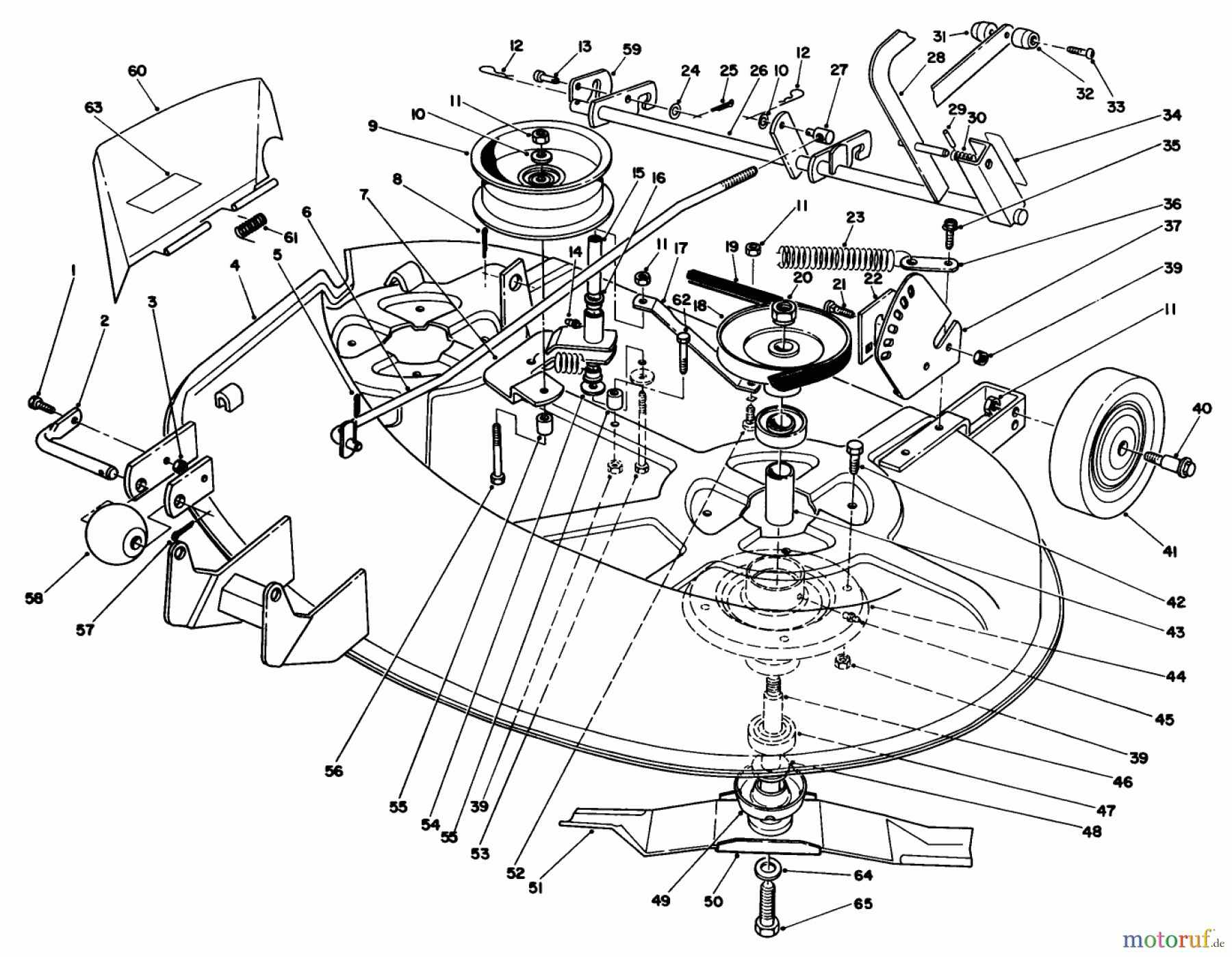Toro Neu Mowers, Deck Assembly Only R5-38SL02 - Toro 38