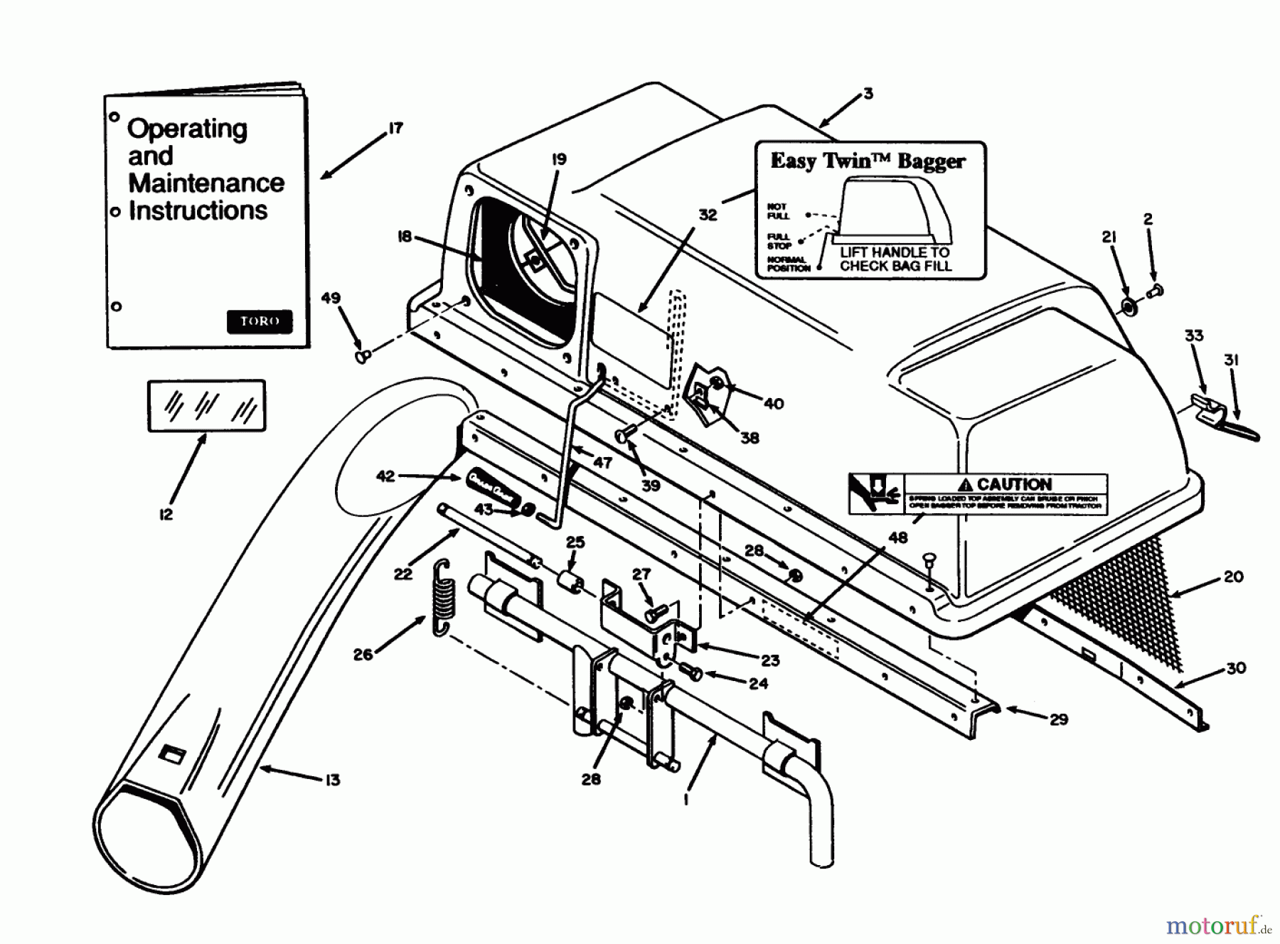  Toro Neu Accessories, Mower 07-38BS01 - Toro 38