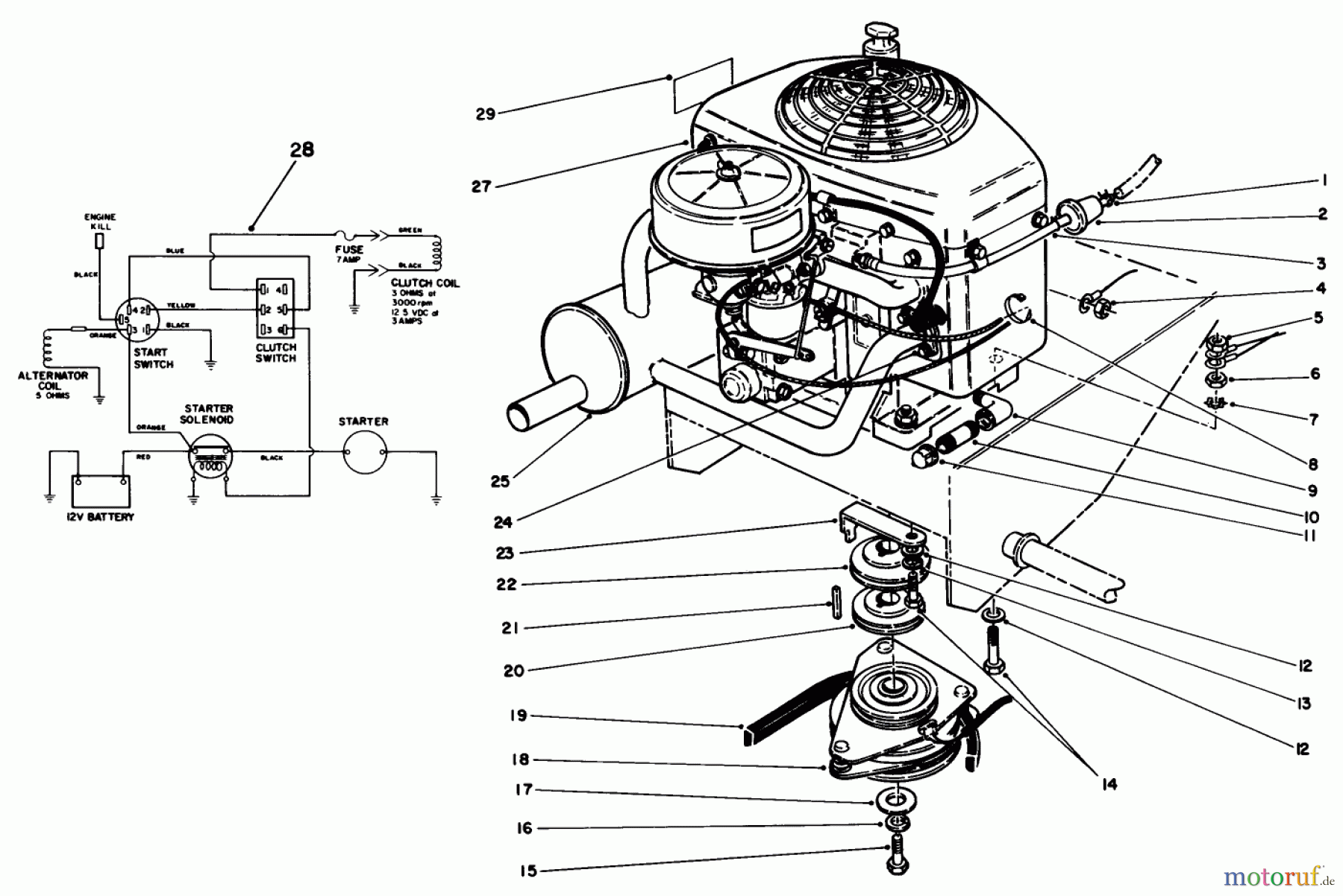  Toro Neu Mowers, Drive Unit Only 30117 - Toro Mid-Size Proline Gear Traction Unit, 16 hp, 1990 (0000001-0999999) ENGINE ASSEMBLY