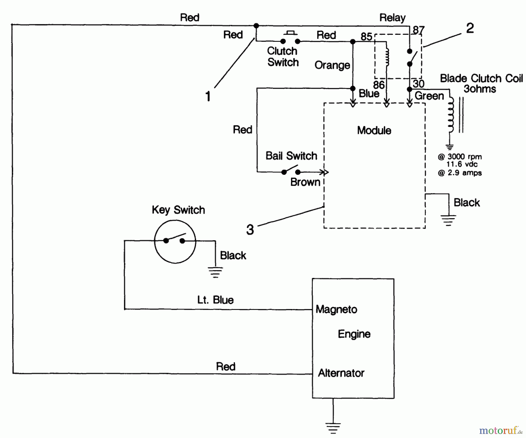 Toro Neu Mowers, Drive Unit Only 30156 - Toro Mid-Size Proline Gear Traction Unit, 12.5 hp, 1991 (100001-199999) ELECTRIC SCHEMATIC