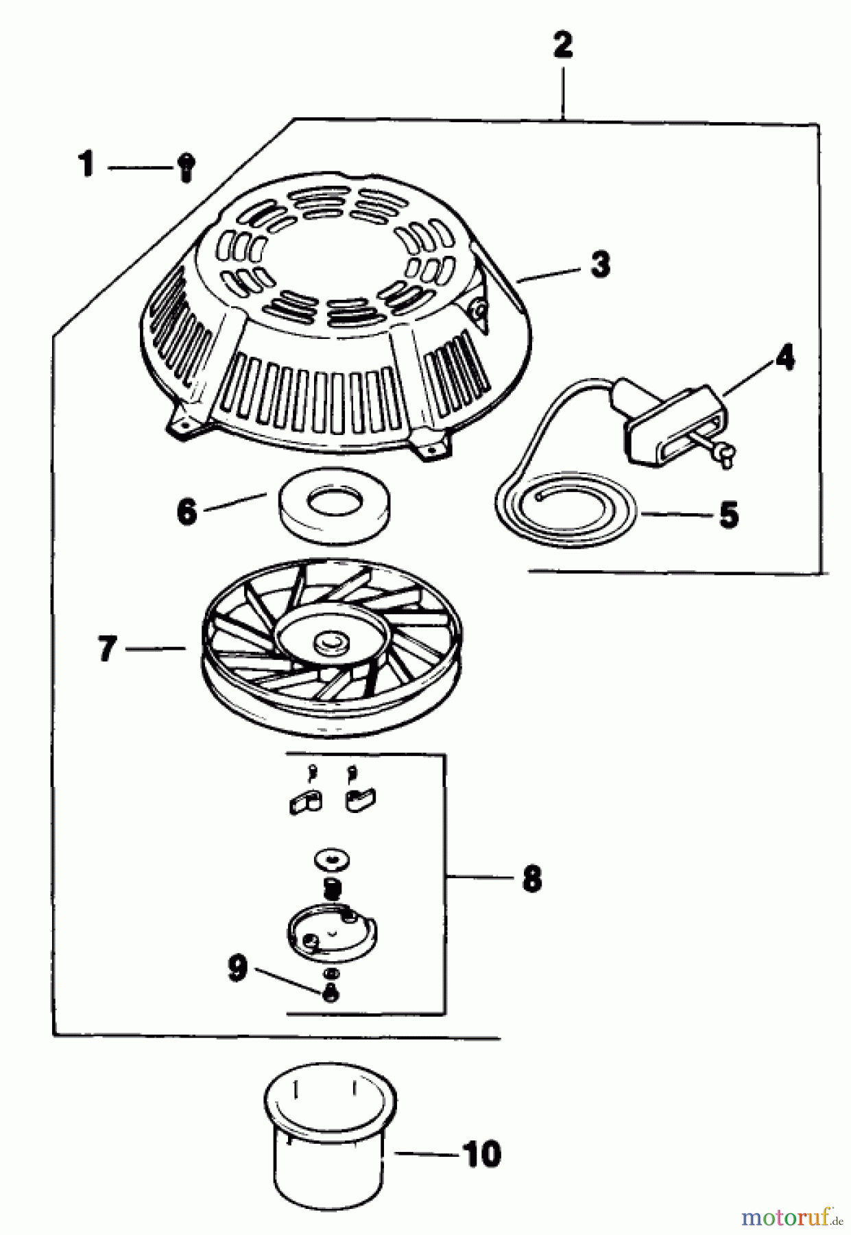  Toro Neu Mowers, Drive Unit Only 30156 - Toro Mid-Size Proline Gear Traction Unit, 12.5 hp, 1992 (200001-299999) STARTER SYSTEM-ENGINE-KOHLER MODEL CV12.5T SPEC. NO. 1254