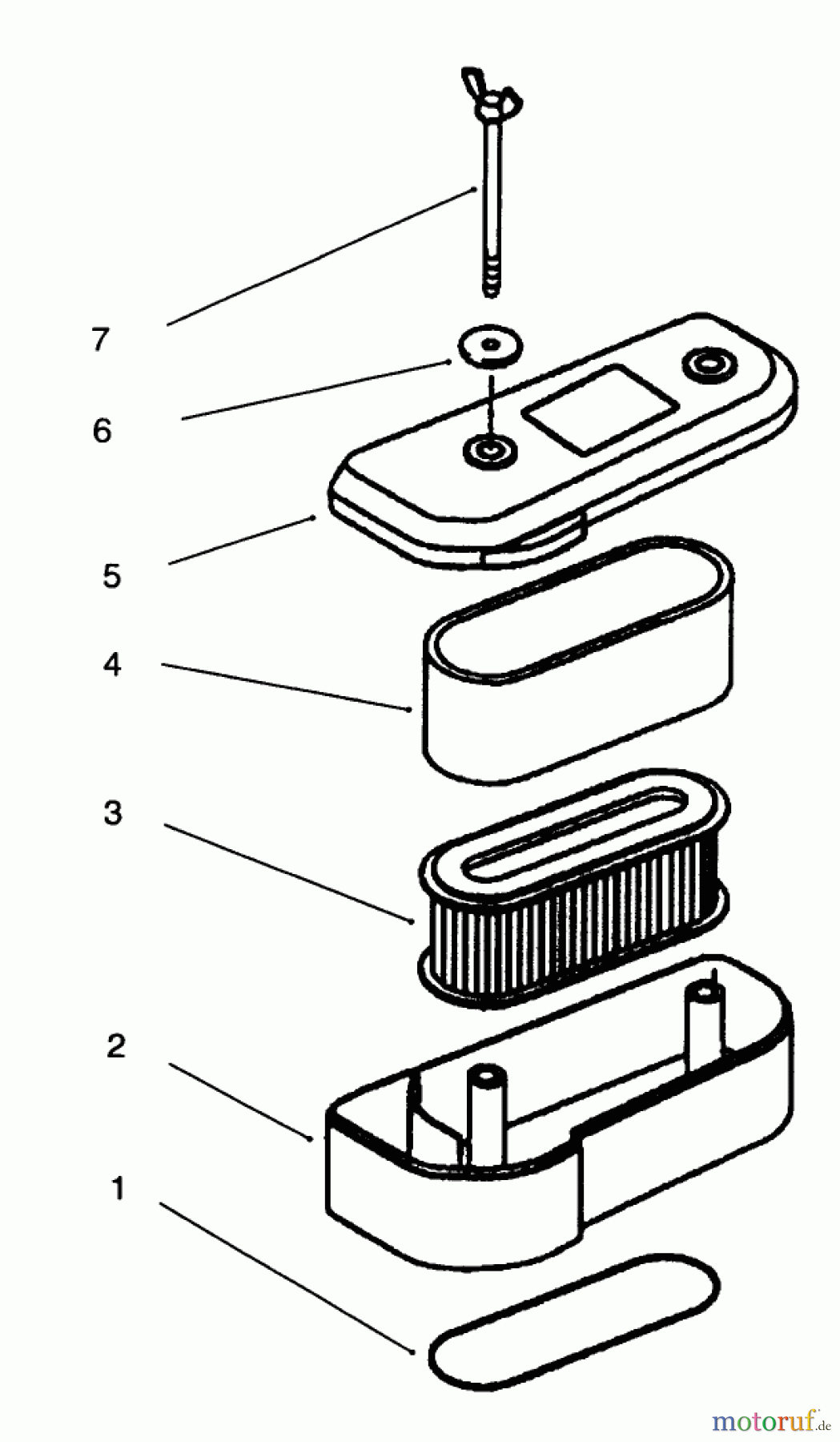  Toro Neu Mowers, Drive Unit Only 30165 - Toro Mid-Size Proline Gear Traction Unit, 12.5 hp, 1995 (5900001-5999999) AIR-FILTER