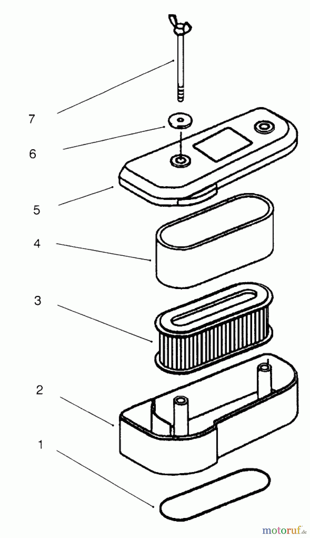  Toro Neu Mowers, Drive Unit Only 30166 - Toro Mid-Size Proline Gear Traction Unit, 12.5 hp, 1995 (590001-599999) AIR-FILTER
