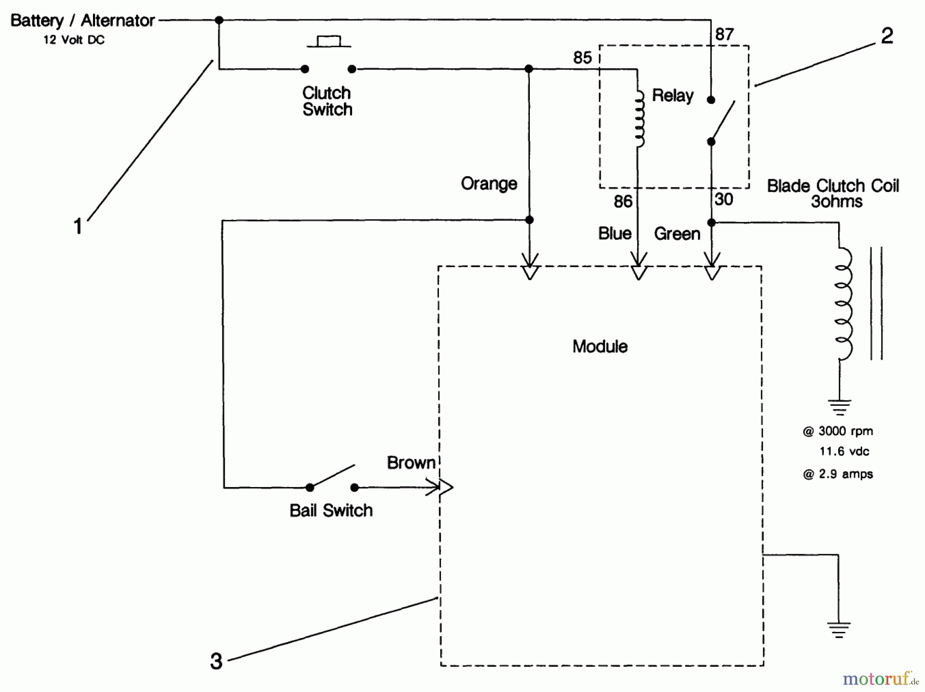 Toro Neu Mowers, Drive Unit Only 30170 - Toro Mid-Size Proline Gear Traction Unit, 12.5 hp, 1991 (1000001-1999999) ELECTRIC SCHEMATIC