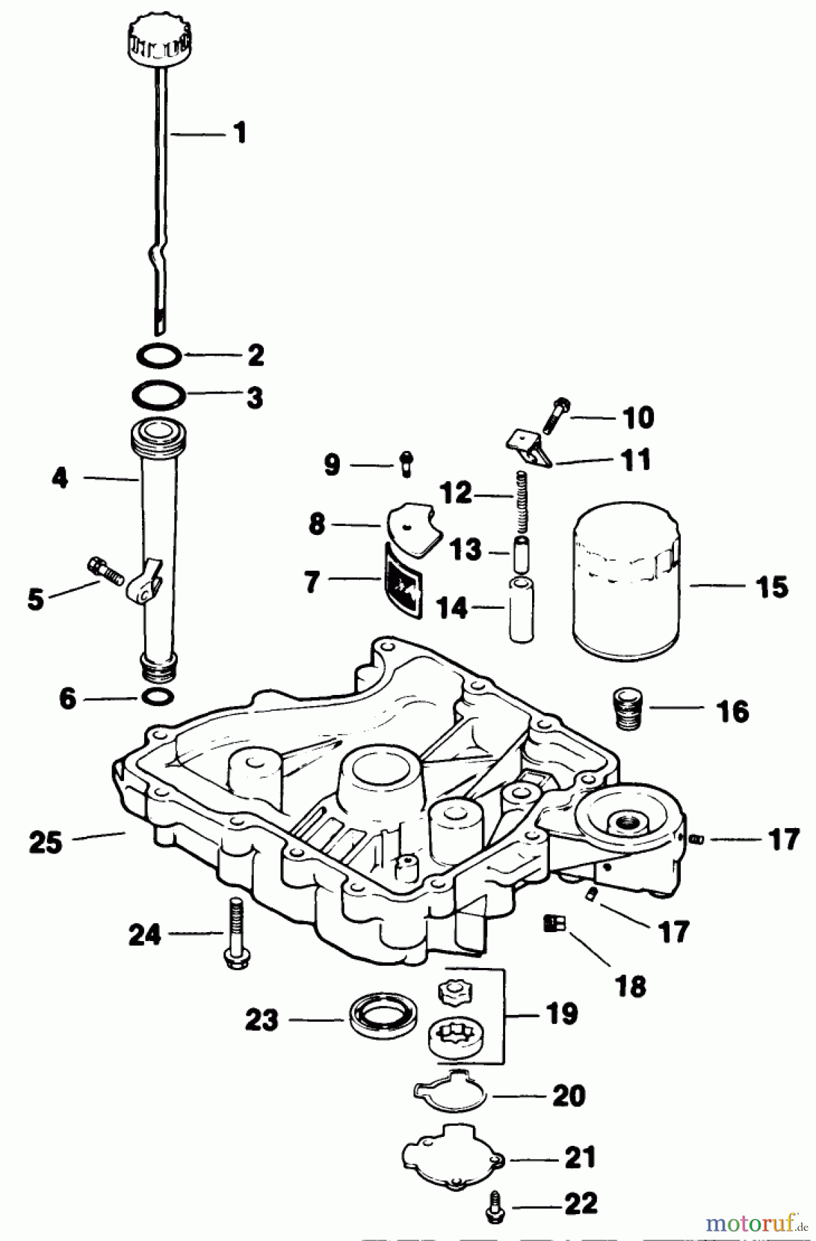  Toro Neu Mowers, Drive Unit Only 30175 - Toro Mid-Size Proline Gear Traction Unit, 14 hp, 1992 (20000001-29999999) OIL PAN/LUBRICATION-ENGINE KOHLER MODEL NO. CV14 T-1412