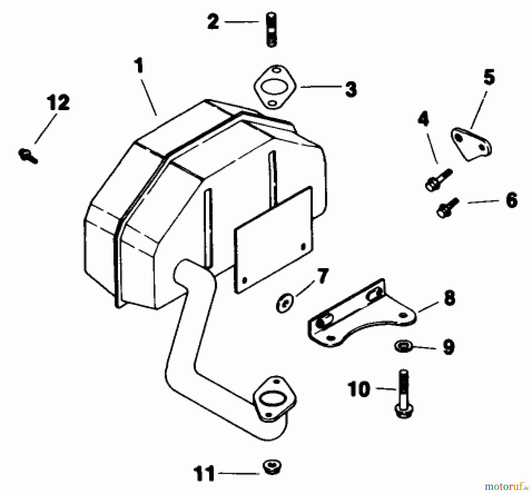 Toro Neu Mowers, Drive Unit Only 30175 - Toro Mid-Size Proline Gear Traction Unit, 14 hp, 1993 (39000001-39999999) EXHAUST - ENGINE KOHLER MODEL NO. CV14T-1412