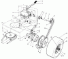 Toro 30180 - Mid-Size Proline Gear Traction Unit, 16 hp, 1991 (100001-199999) Ersatzteile AXLE ASSEMBLY