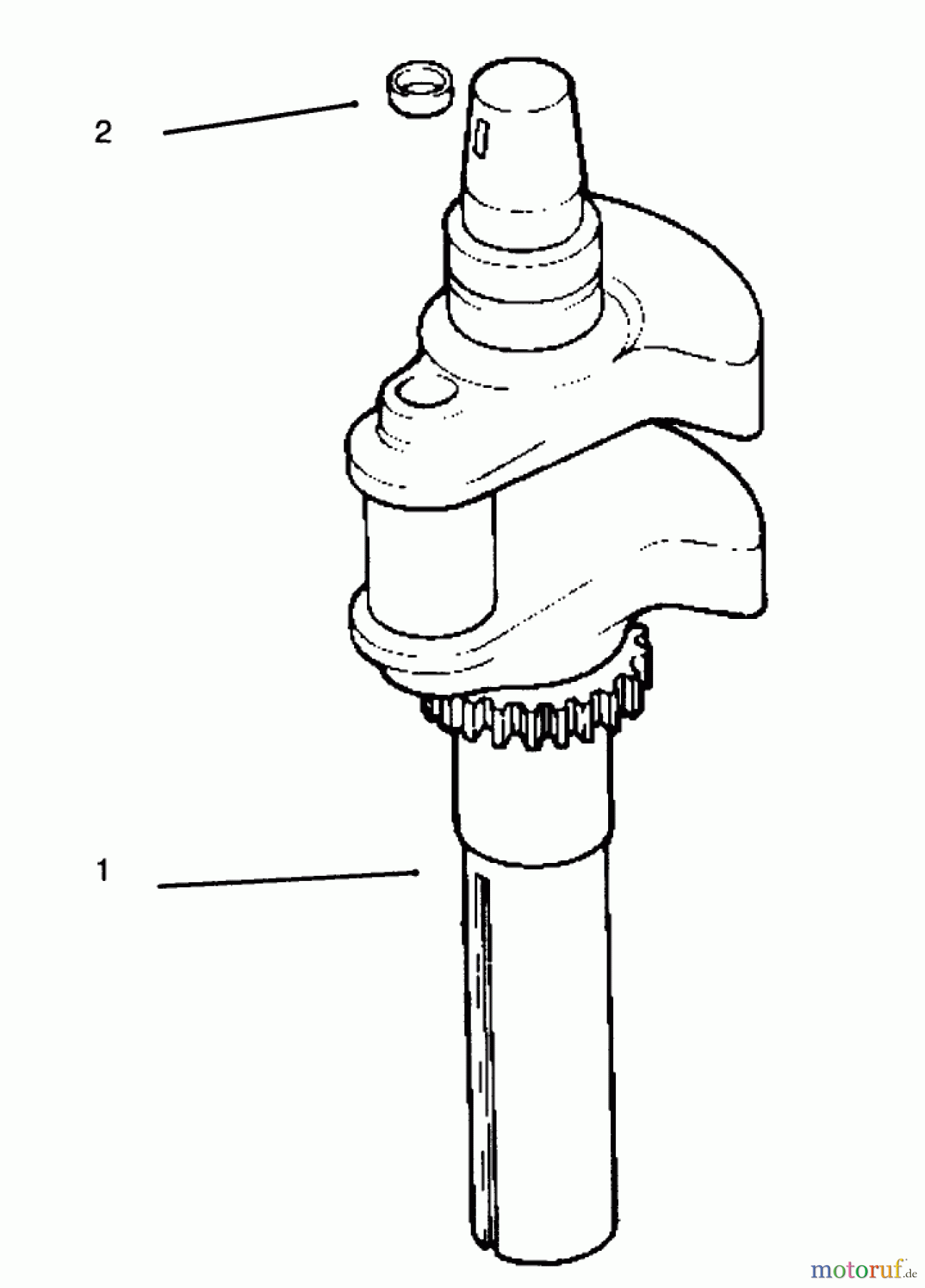 Toro Neu Mowers, Drive Unit Only 30191 - Toro Mid-Size Proline Hydro Traction Unit, 20 hp, 1995 (590001-599999) CRANKSHAFT