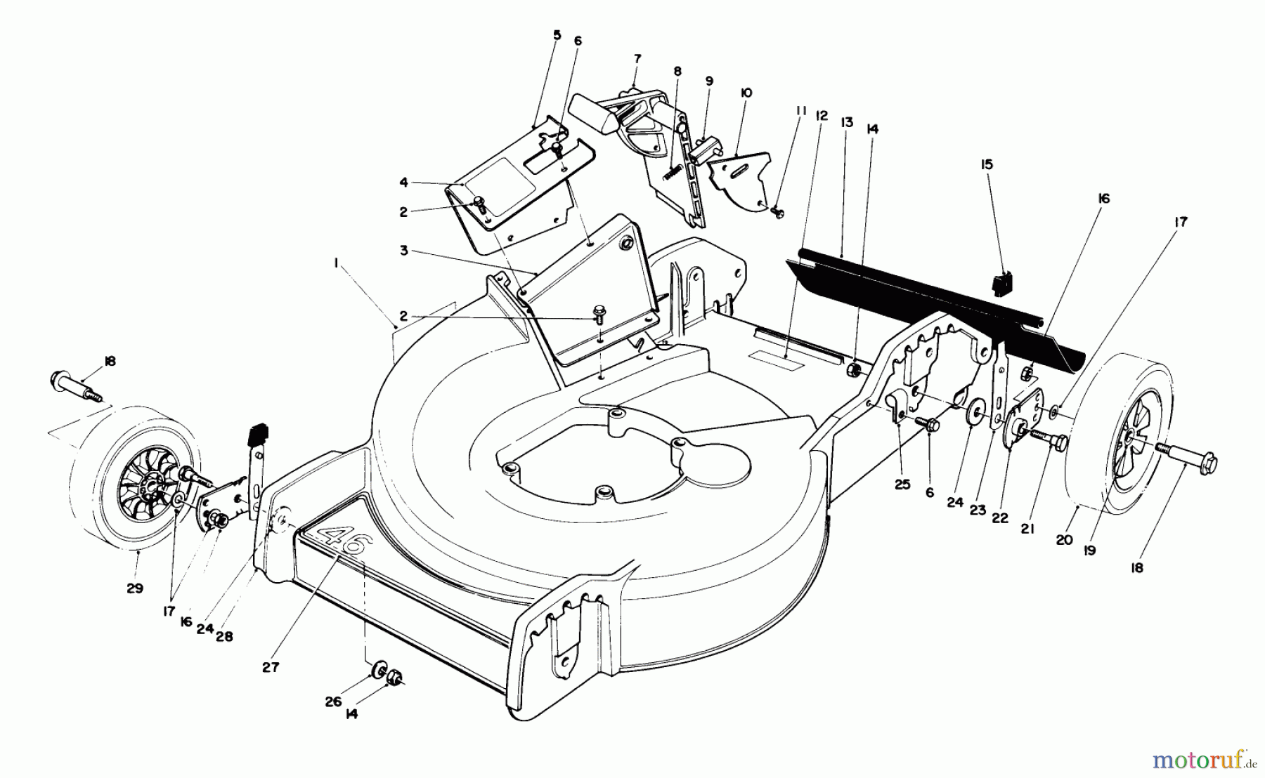  Toro Neu Mowers, Electric 20564C - Toro Electric Lawnmower, 1987 (7000001-7999999) HOUSING ASSEMBLY