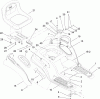 Toro 13AP62RP544 (SL500) - SL500 Super Lawn Tractor, 2007 (1B157H20701-) Ersatzteile SEAT AND FENDER ASSEMBLY